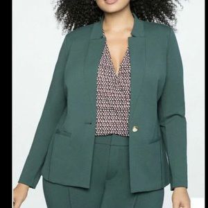 ELOQUII GREEN STRETCH THE ULTIMATE SUIT BLAZER JACKET 22